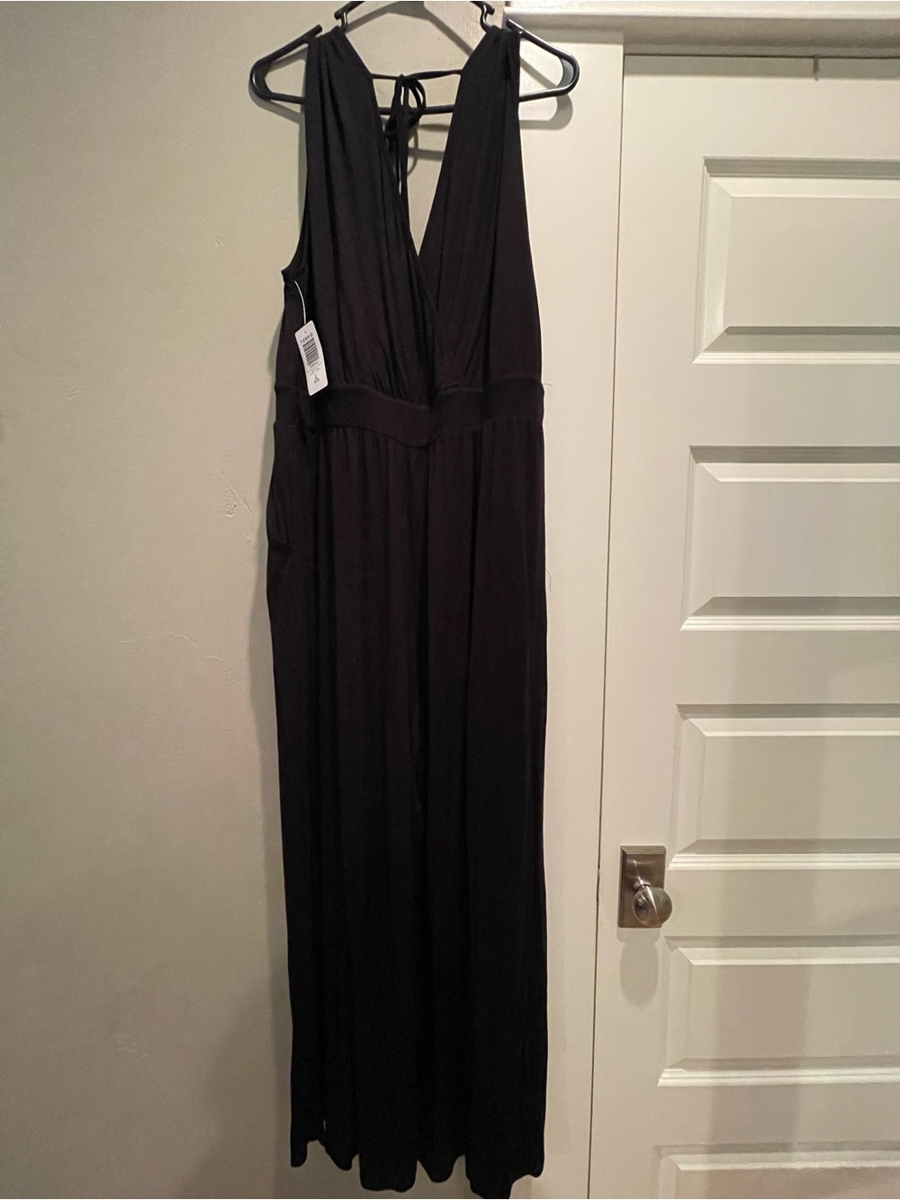 NWT Torrid Super Soft Black Surplice Wide Leg Jumpsuit/Romper Size 2 2X